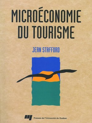 cover image of Microéconomie du tourisme